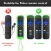 (Pack of 2) Remote Control Cover for Roku Remote, Remote Case for All Roku TV Remote/TCL Roku TV Remote Silicone Protective Sleeve Skin Glow in The Dark(Green/Blue)