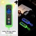 (Pack of 2) Remote Control Cover for Roku Remote, Remote Case for All Roku TV Remote/TCL Roku TV Remote Silicone Protective Sleeve Skin Glow in The Dark(Green/Blue)