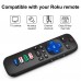(Pack of 2) Replacement Remote Control Only for Roku TV, Compatible for TCL Roku/Hisense Roku/Onn Roku/Philips Roku Smart TVs(Not for Stick and Box)